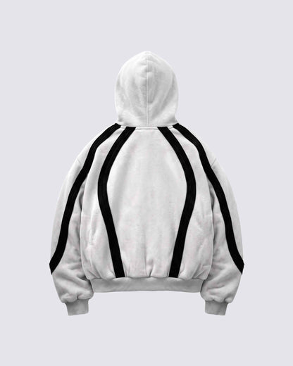 GRYFT SYMBIOTE Curved Contrast Zip-Up Hoodie