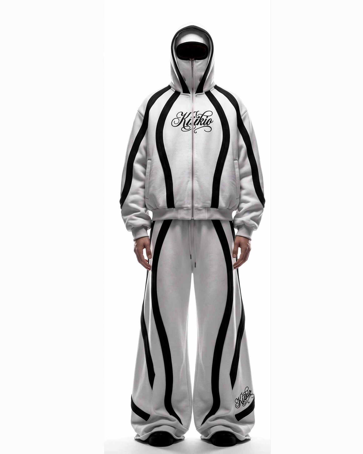 GRYFT SYMBIOTE Curved Contrast Zip-Up Hoodie