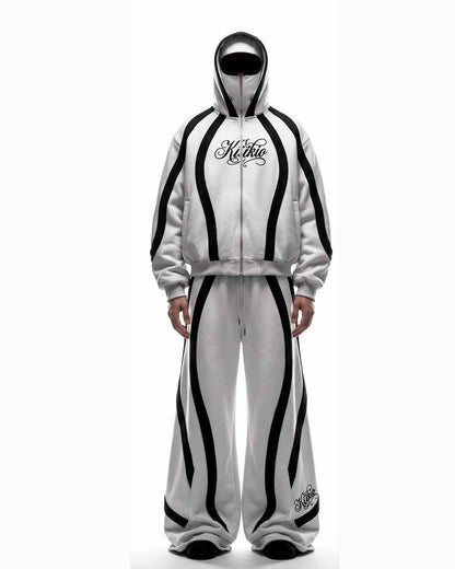 GRYFT SYMBIOTE Curved Contrast Zip-Up Hoodie