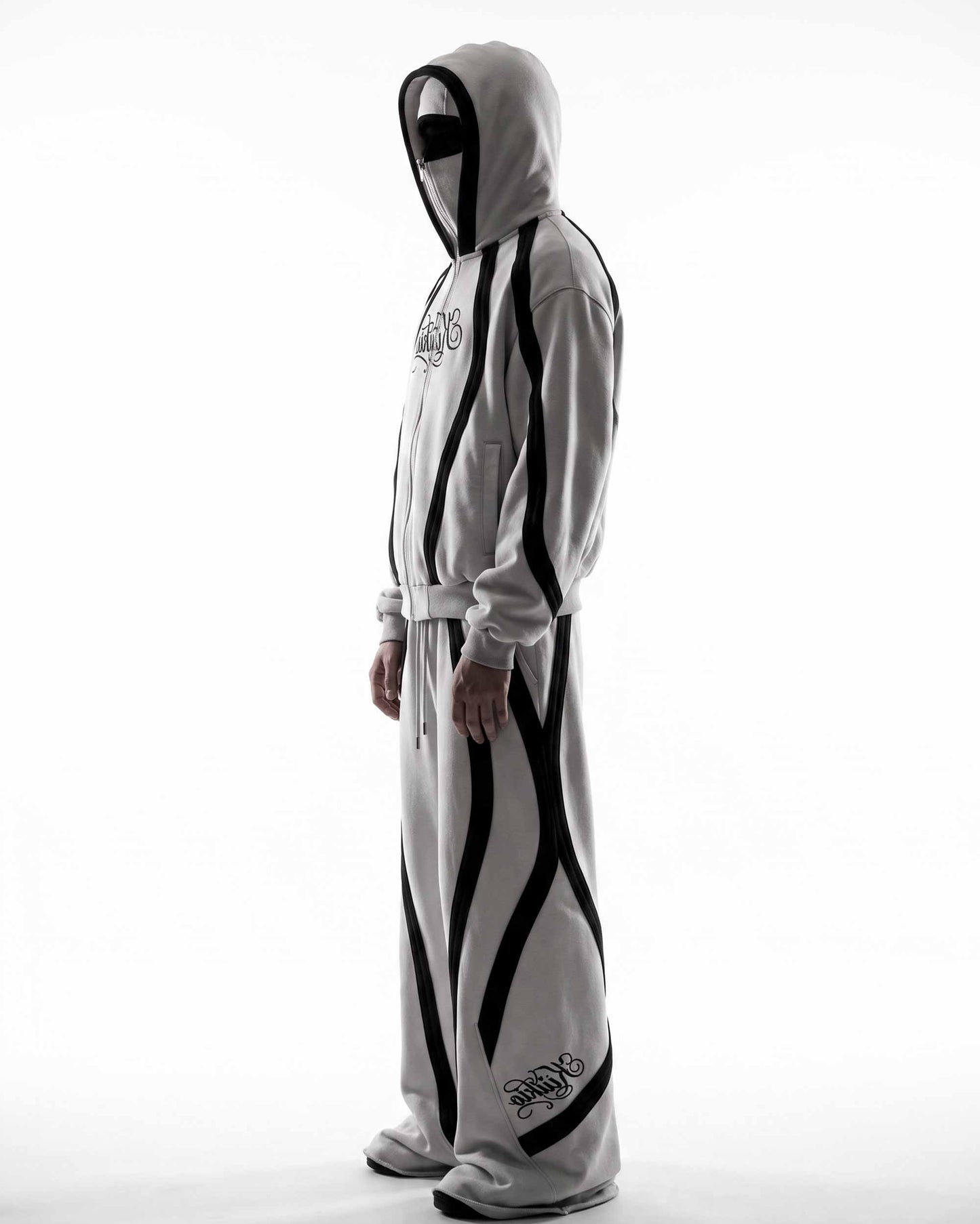GRYFT SYMBIOTE Curved Contrast Zip-Up Hoodie