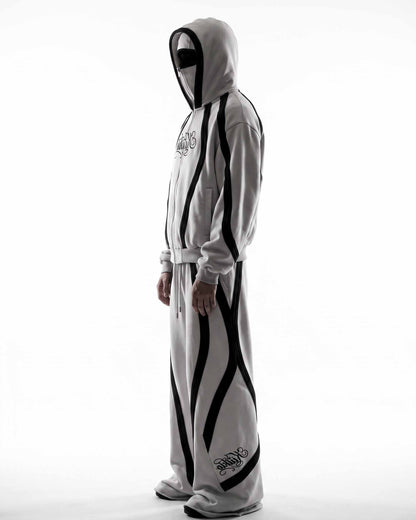 GRYFT SYMBIOTE Curved Contrast Zip-Up Hoodie