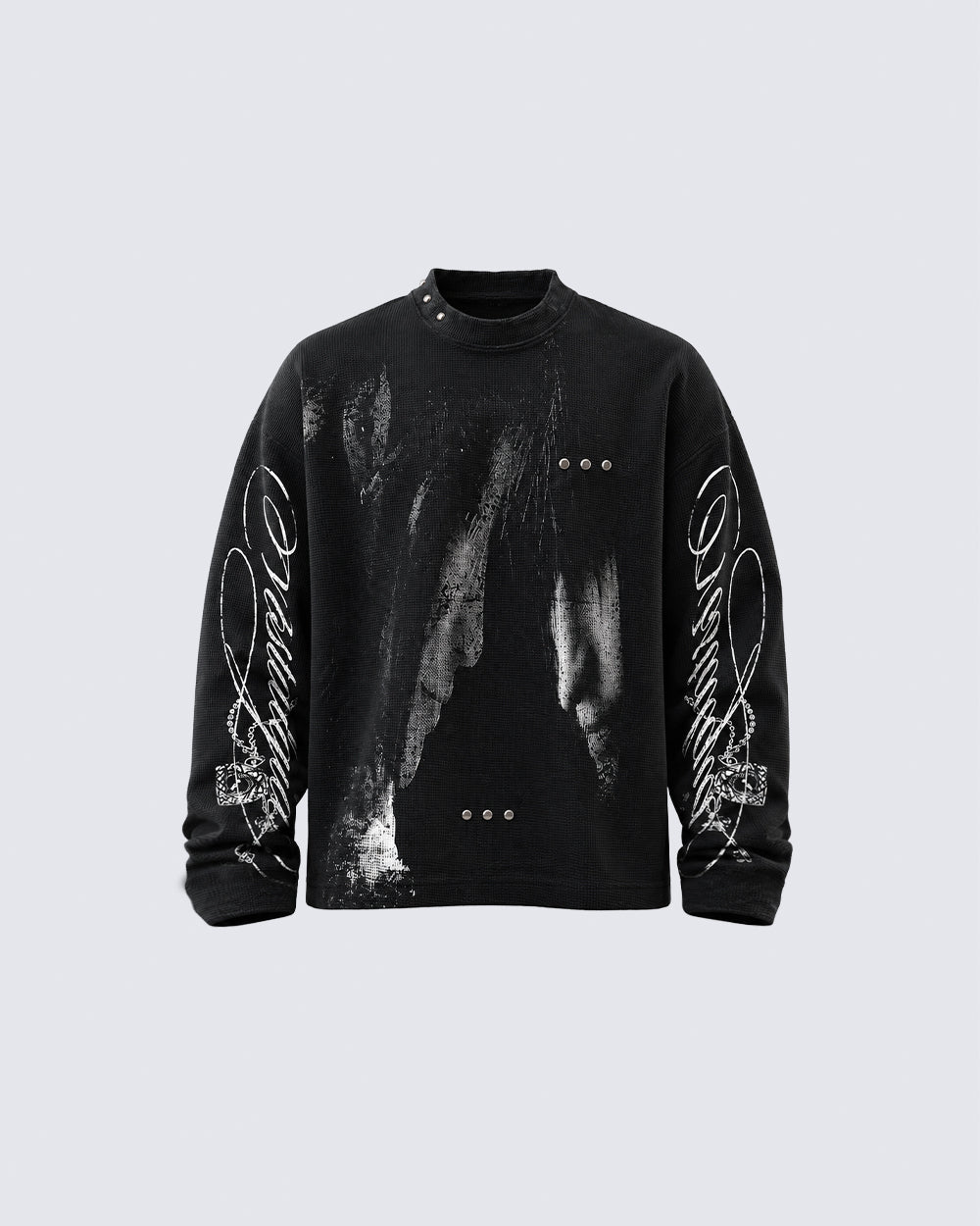 GRYFT Gothic Dark Printed Sweater