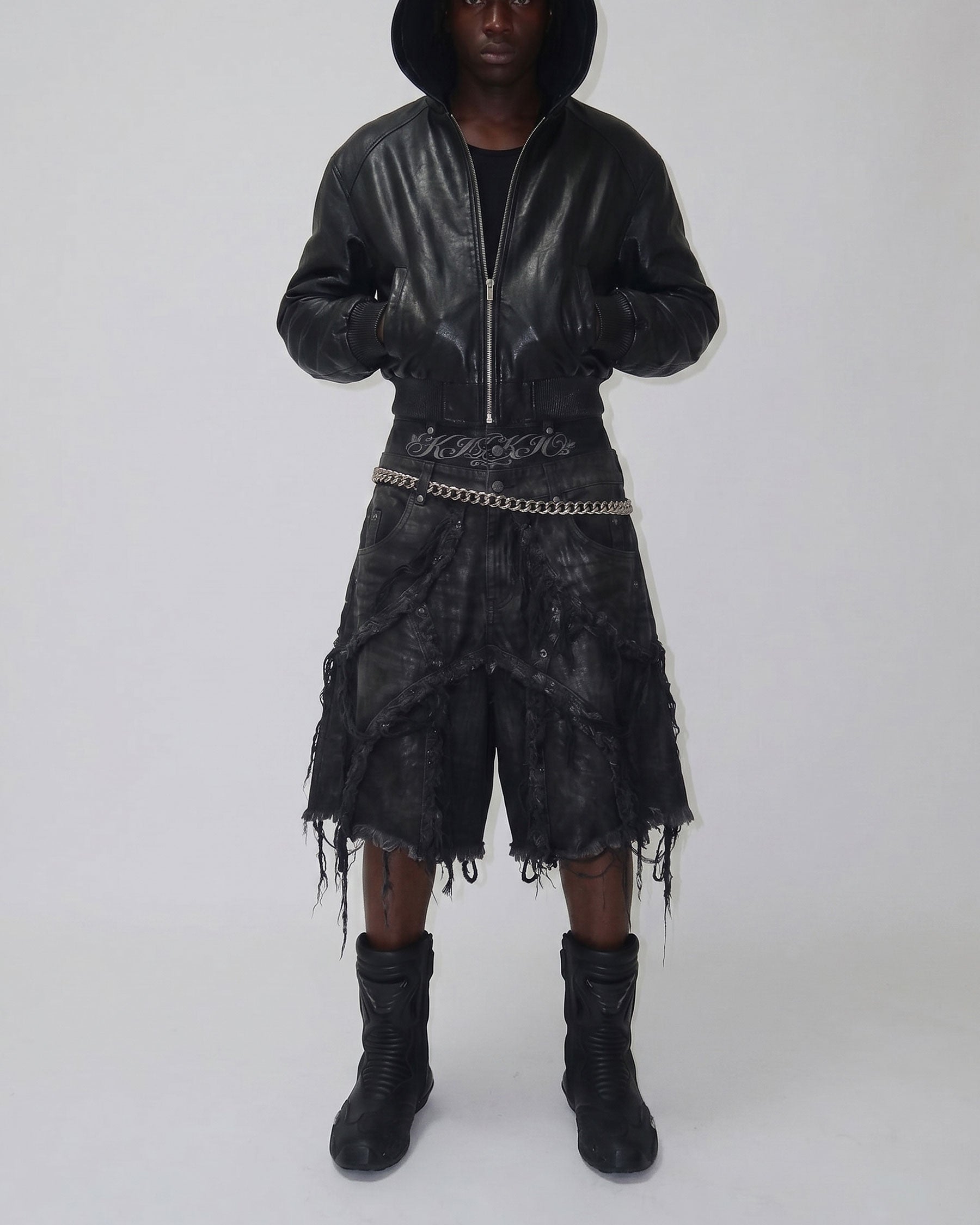 BARREN Series | Apocalyptic Pilgrimage Distressed Wide Shorts