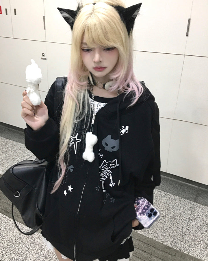 American Style Graphic Hoodie Subculture