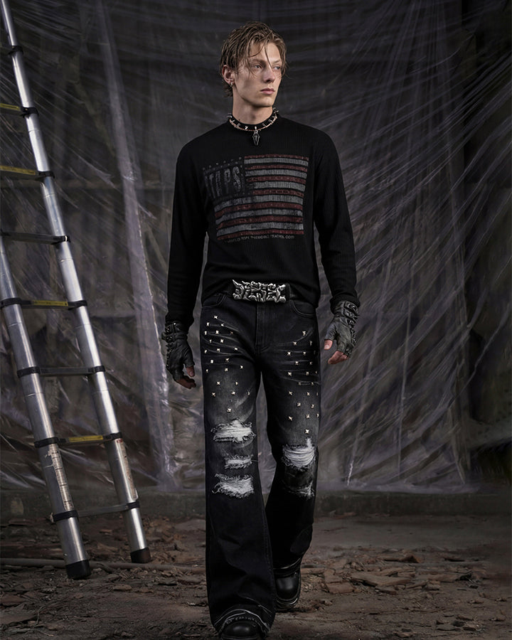 GRYFT Gothic Distressed Jeans