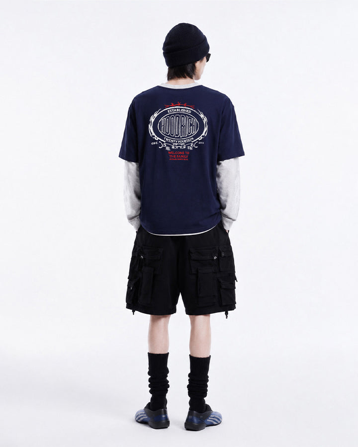GRYFT American Streetwear Layered Long Sleeve T-Shirt