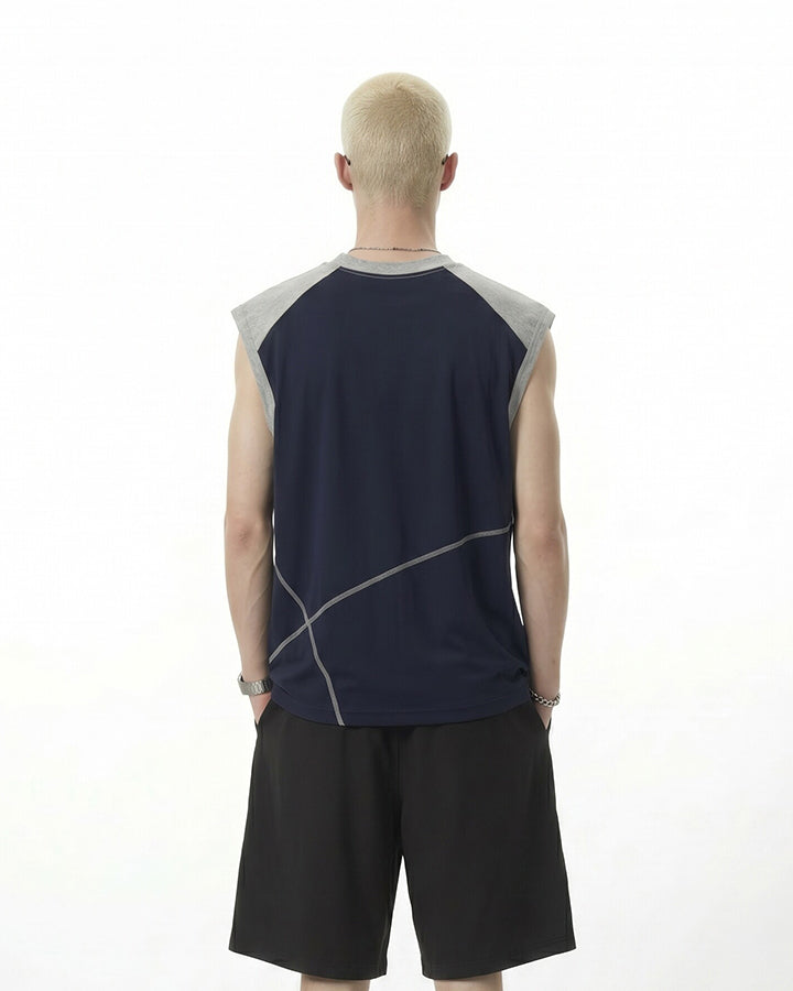 Deconstructed Stitched Ice-Feel Quick-Dry Summer Tank Top