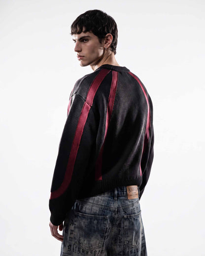 GRYFT SYMBIOTE Series | Retro Sport Patchwork Sweater