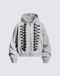 GRYFT Street Hip-Hop Heavyweight Zip Hoodie