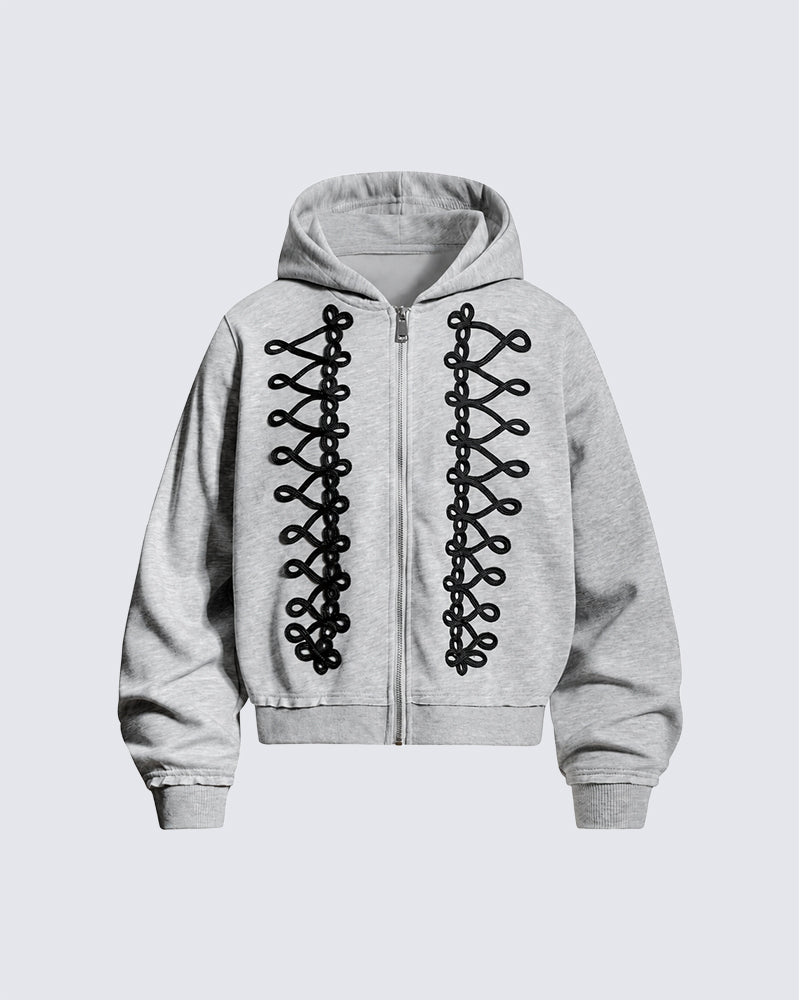 GRYFT Street Hip-Hop Heavyweight Zip Hoodie