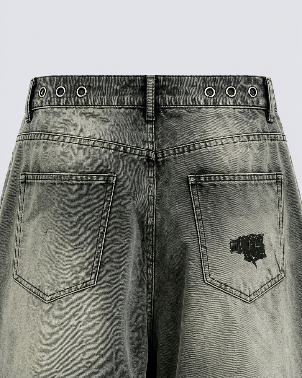 GRYFT Gothic Distressed Shorts