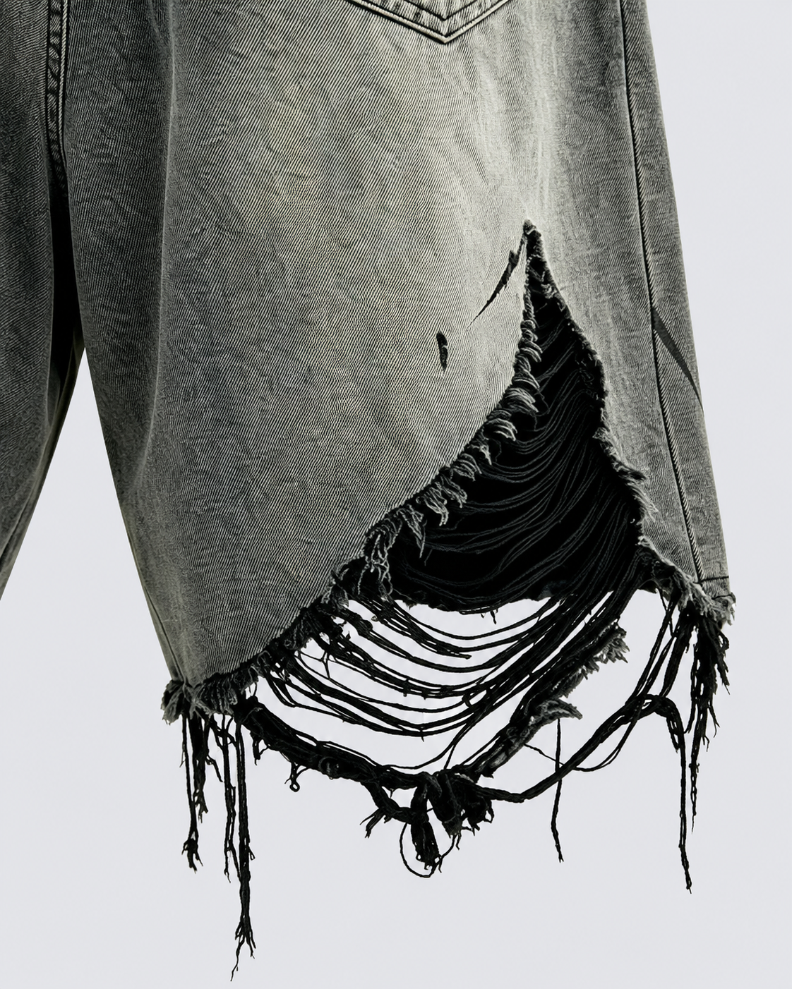 GRYFT Gothic Distressed Shorts
