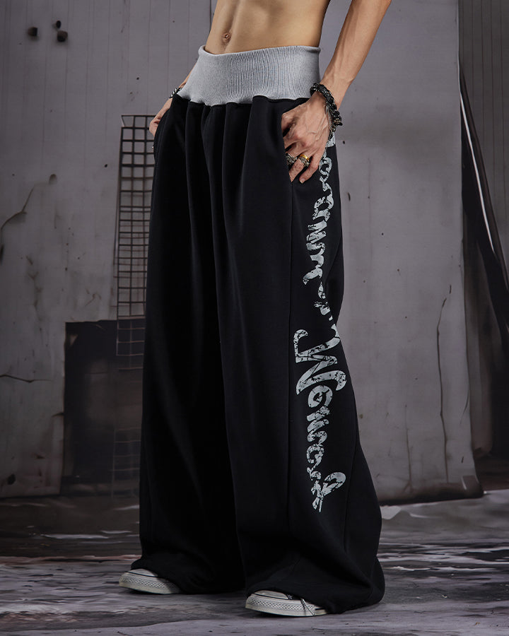 GRYFT American Streetwear Wide Leg Sweatpants
