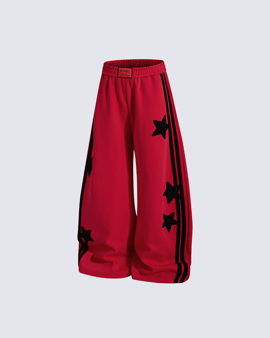 GRYFT Y2K Star Stripe Baggy Scimitar Pants
