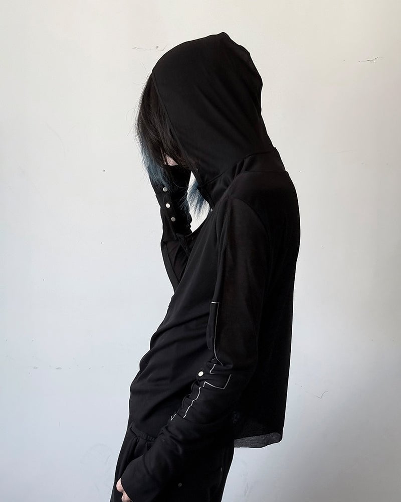 Slim Fit Long Sleeve Pullover with Unique Design