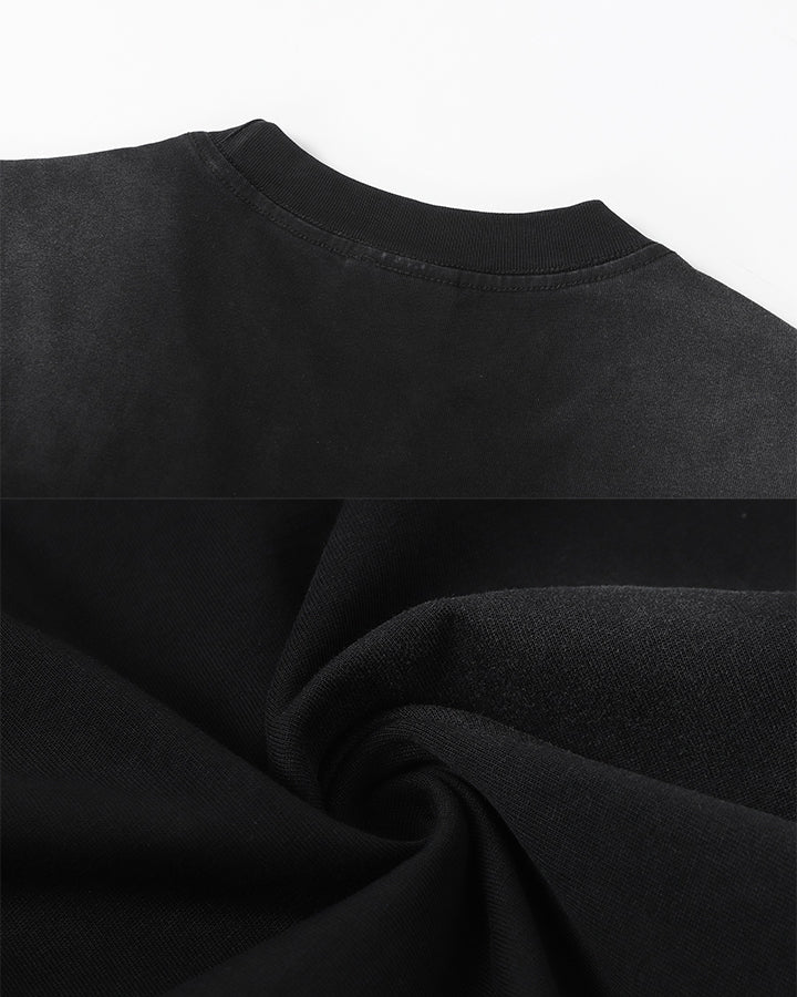 American Utility Contrast Panel Boxy New Tee