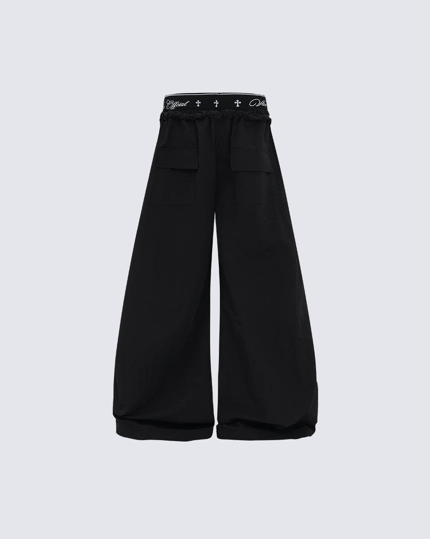 GRYFT Retro Cross-Waistband Parachute Pants