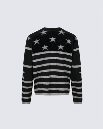 GRYFT Retro Patchwork Sweater