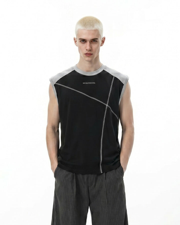 Deconstructed Stitched Ice-Feel Quick-Dry Summer Tank Top
