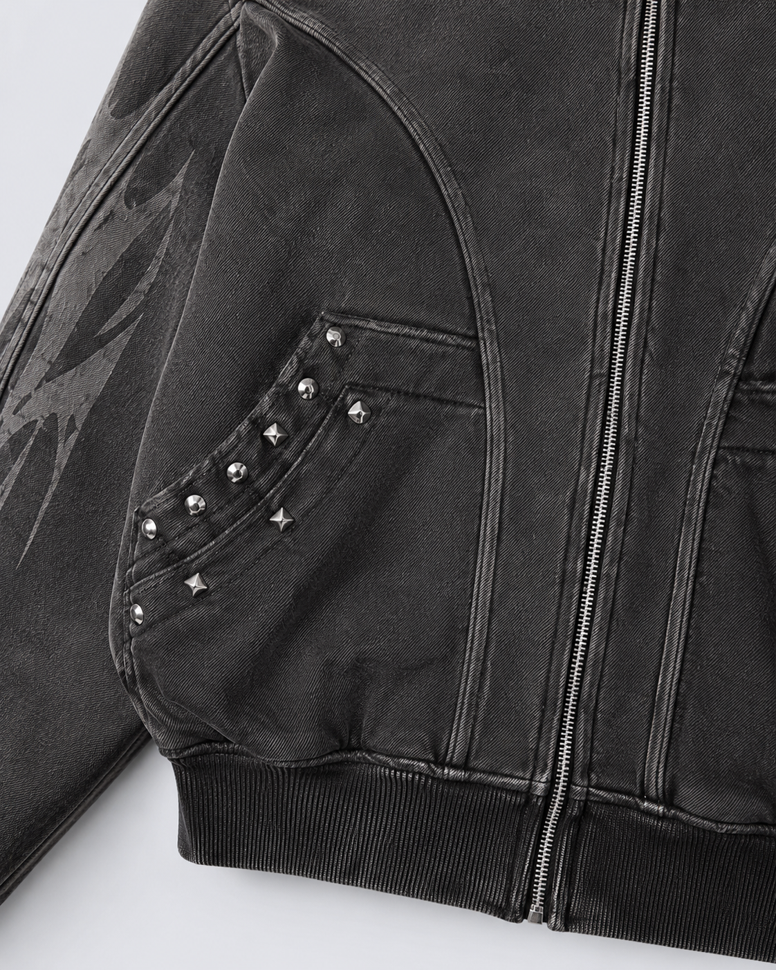 GRYFT Gothic Zipper Hoodie