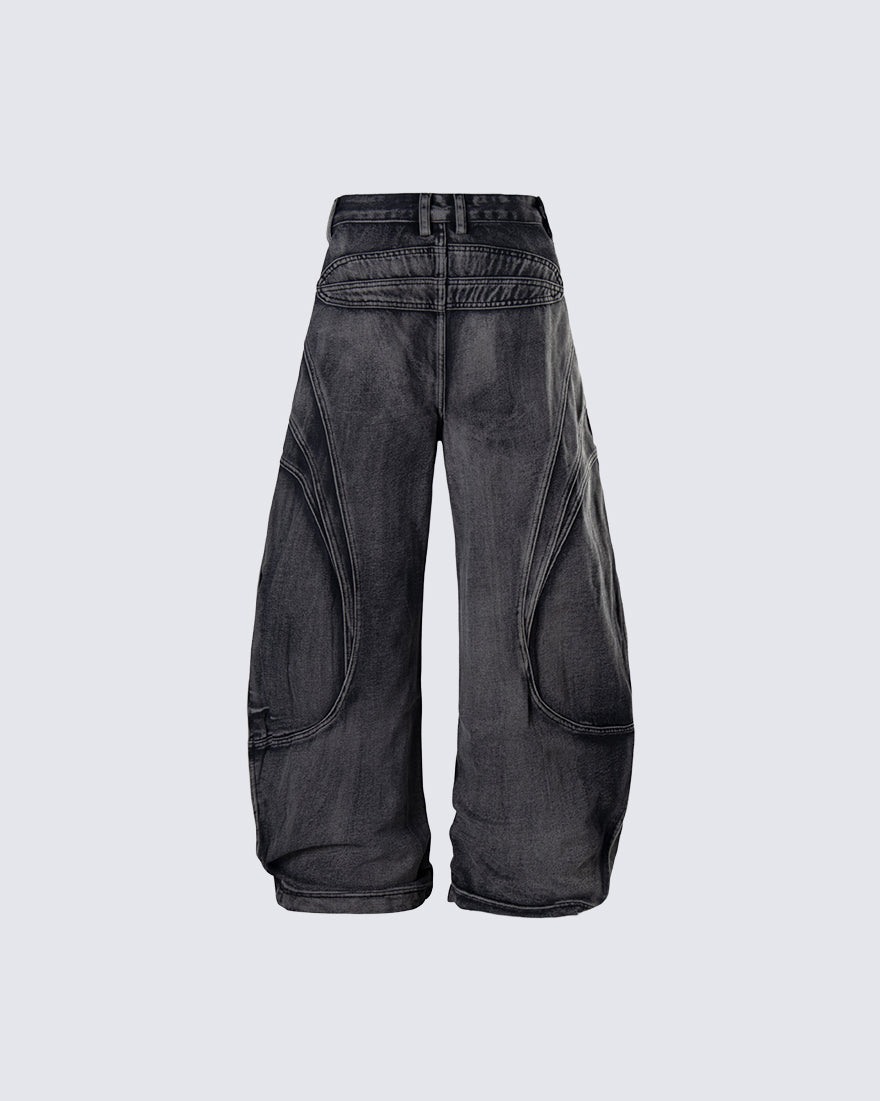 GRYFT Utility Washed Cargo Jeans