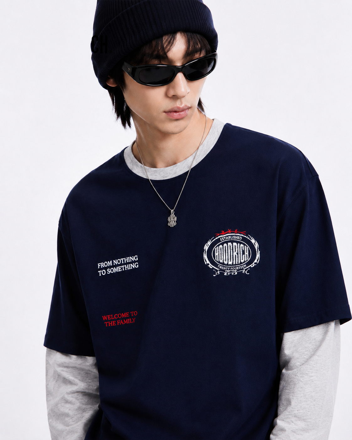 GRYFT American Streetwear Layered Long Sleeve T-Shirt
