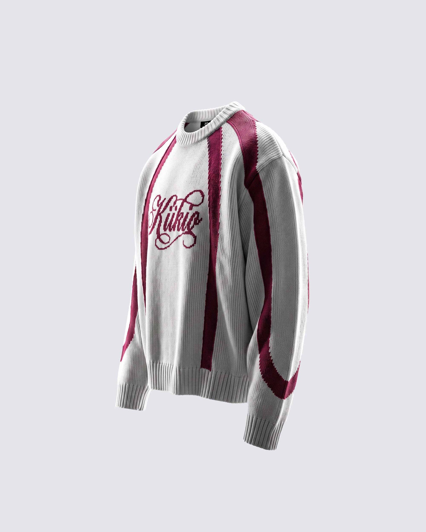 GRYFT SYMBIOTE Curved Contrast Knit Sweater