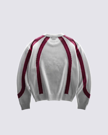 GRYFT SYMBIOTE Curved Contrast Knit Sweater