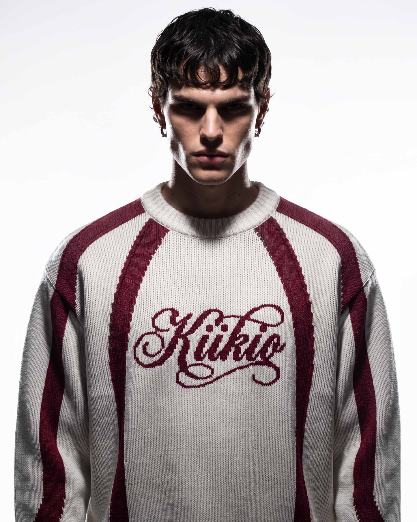 GRYFT SYMBIOTE Curved Contrast Knit Sweater