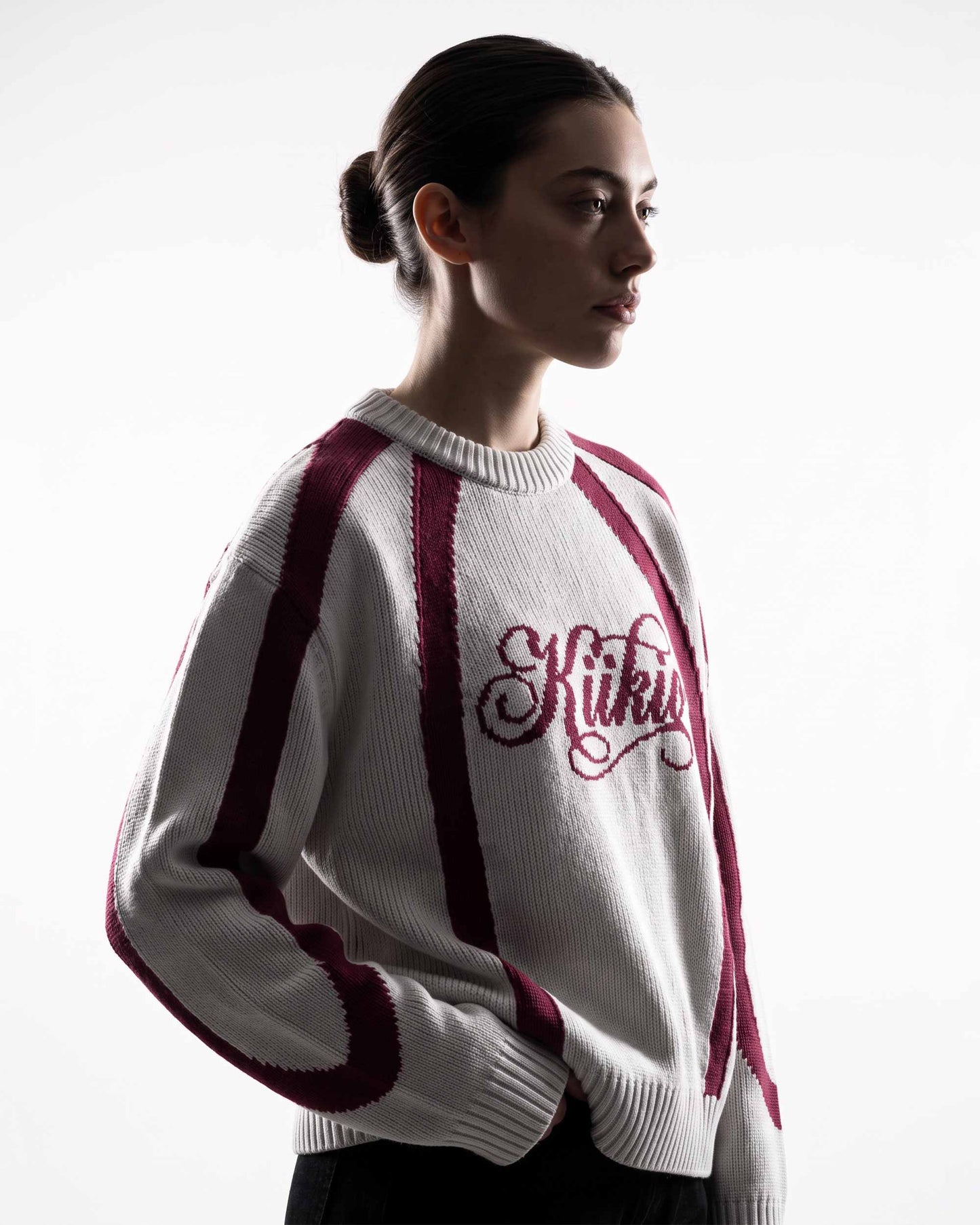 GRYFT SYMBIOTE Curved Contrast Knit Sweater