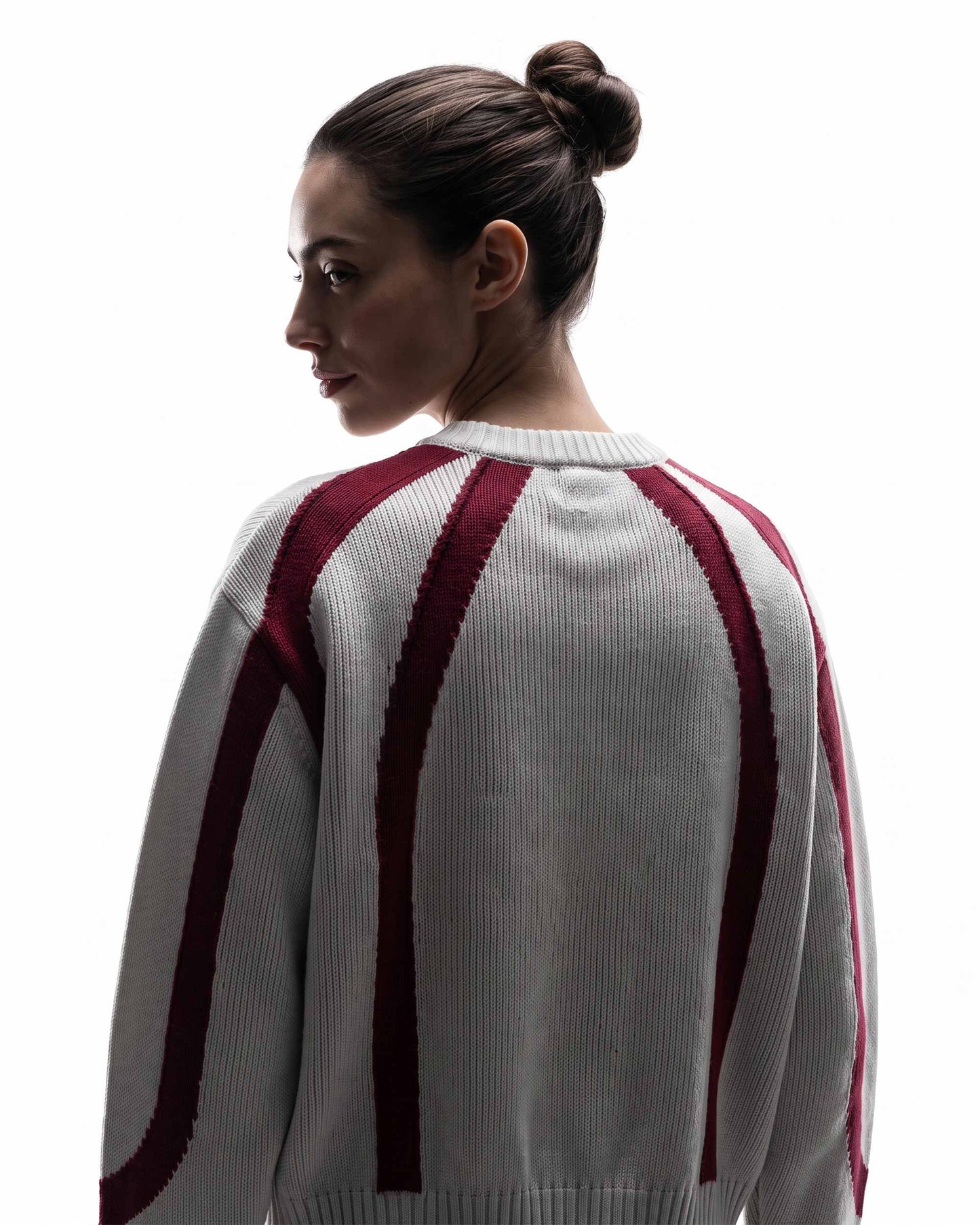 GRYFT SYMBIOTE Curved Contrast Knit Sweater