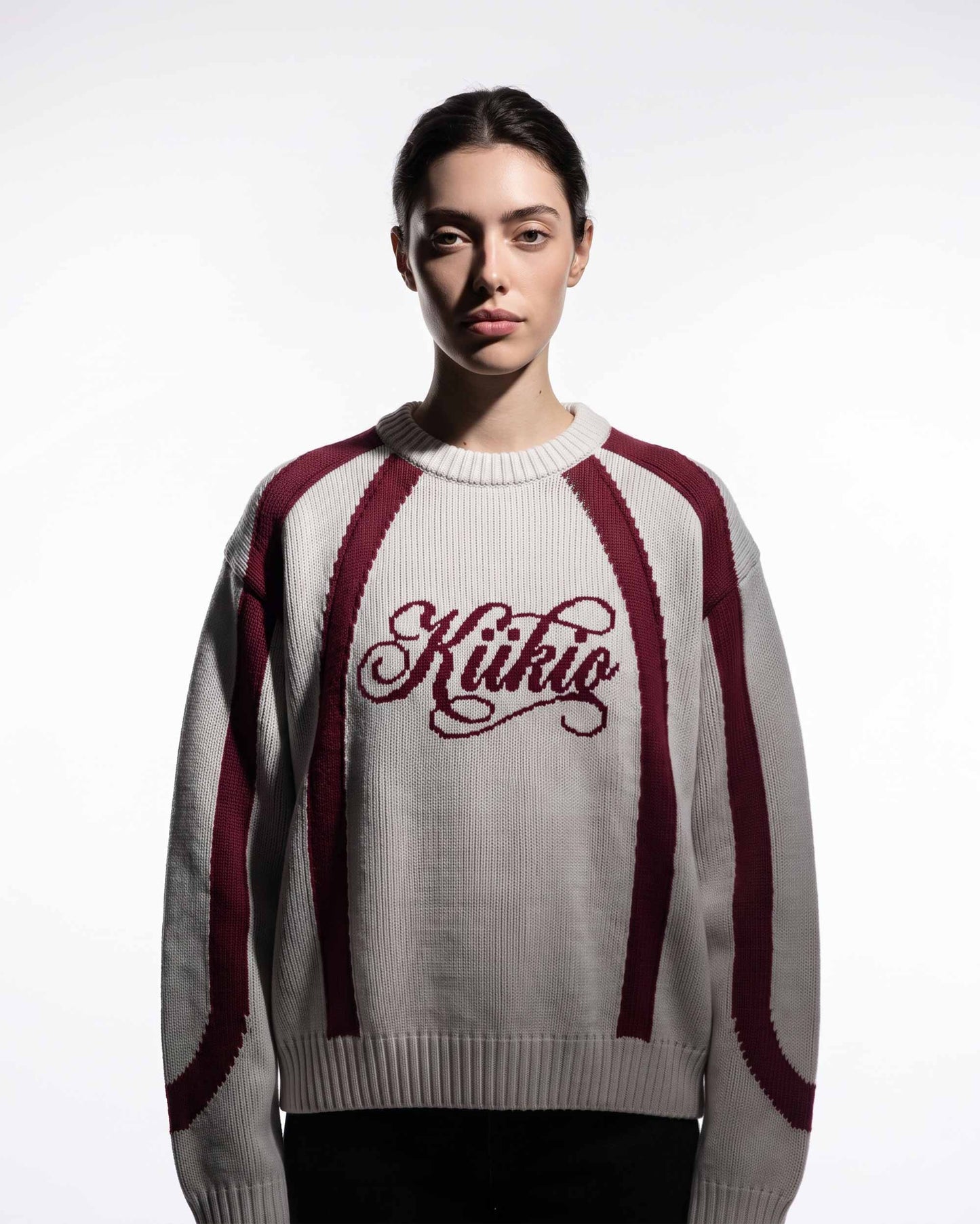 GRYFT SYMBIOTE Curved Contrast Knit Sweater