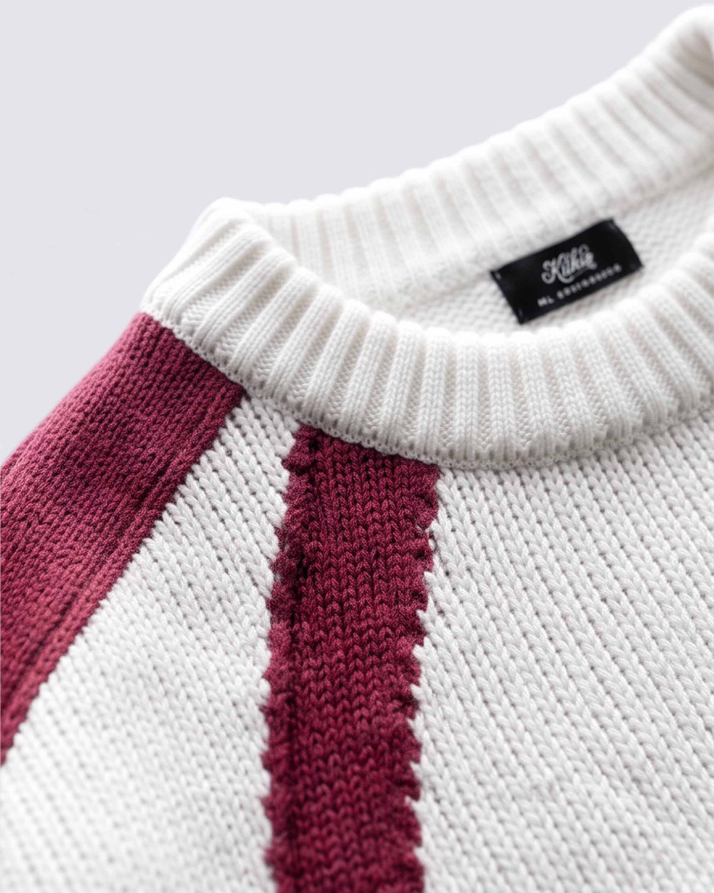 GRYFT SYMBIOTE Curved Contrast Knit Sweater