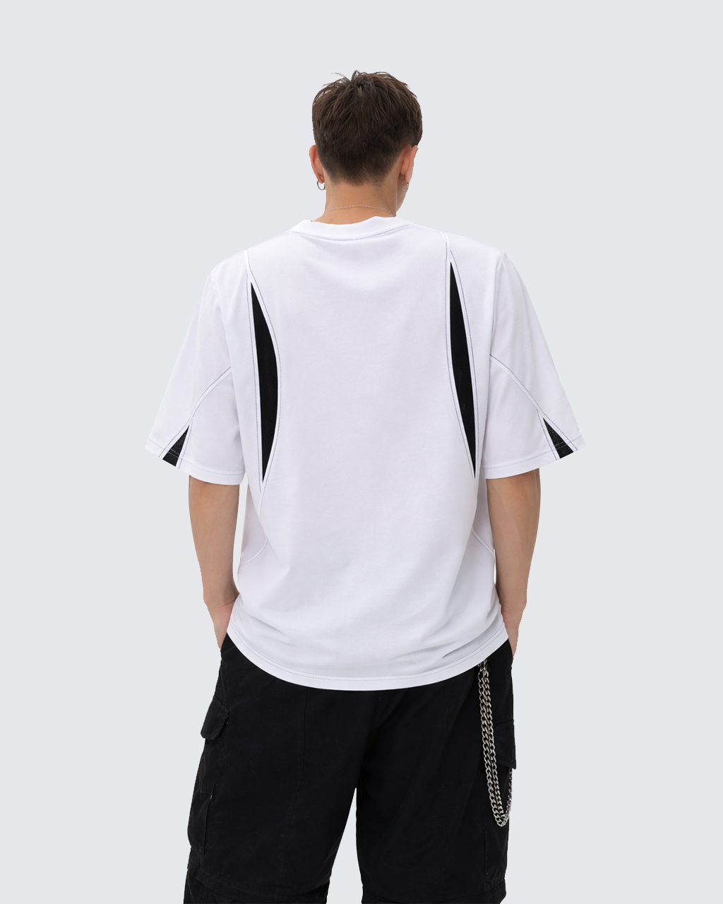 Contrast Panel Sport T-Shirt