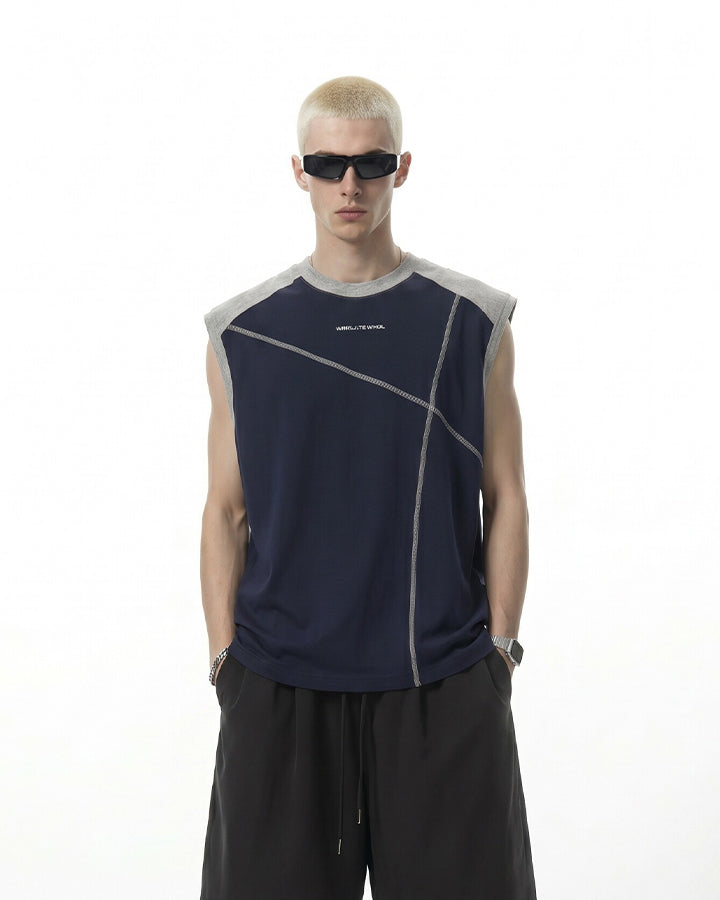 Deconstructed Stitched Ice-Feel Quick-Dry Summer Tank Top