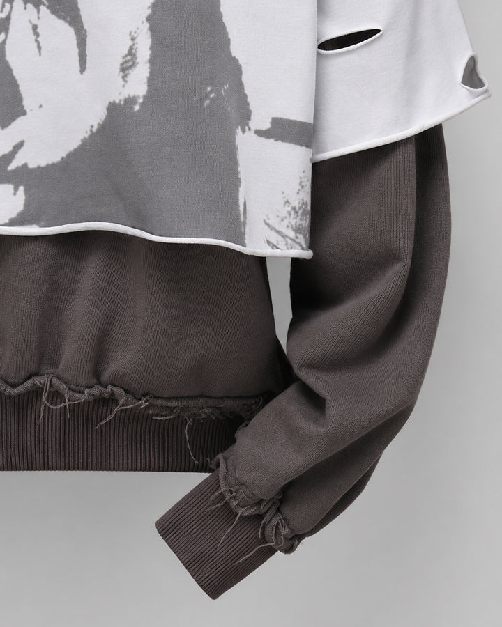 GRYFT Grunge Layered Hoodie