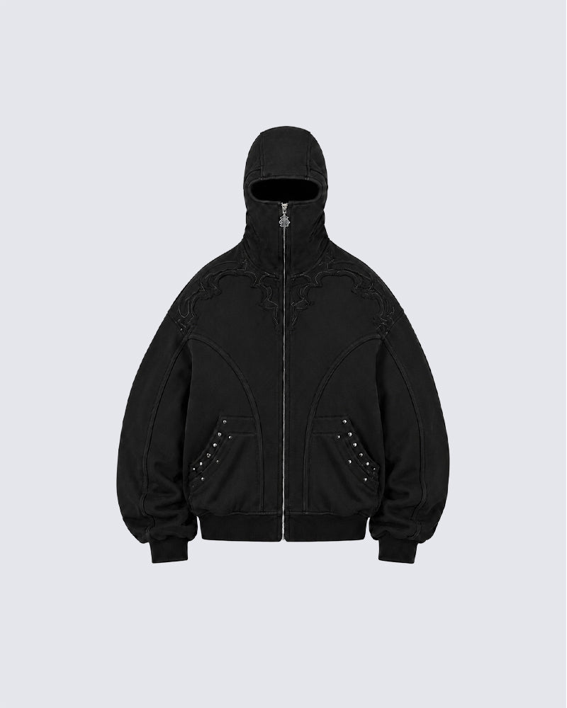 GRYFT Gothic Zipper Hoodie
