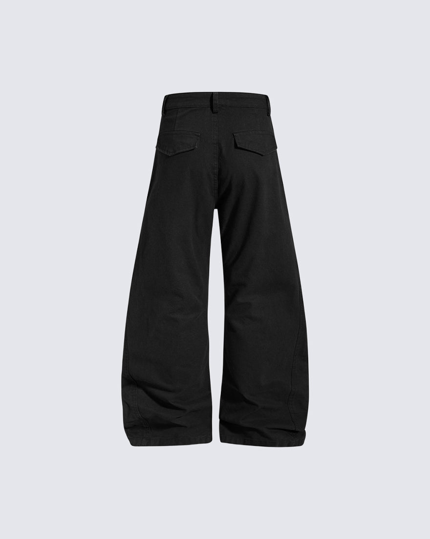 GRYFT Utility Washed Pleated Curve Pants