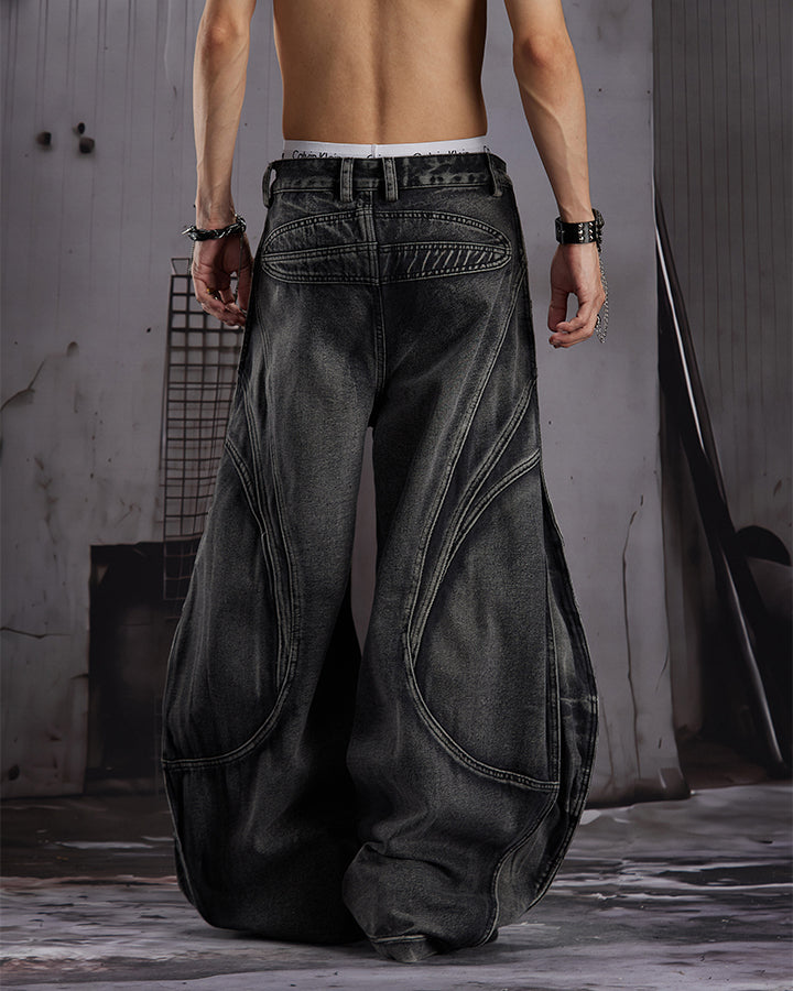 GRYFT Utility Washed Cargo Jeans