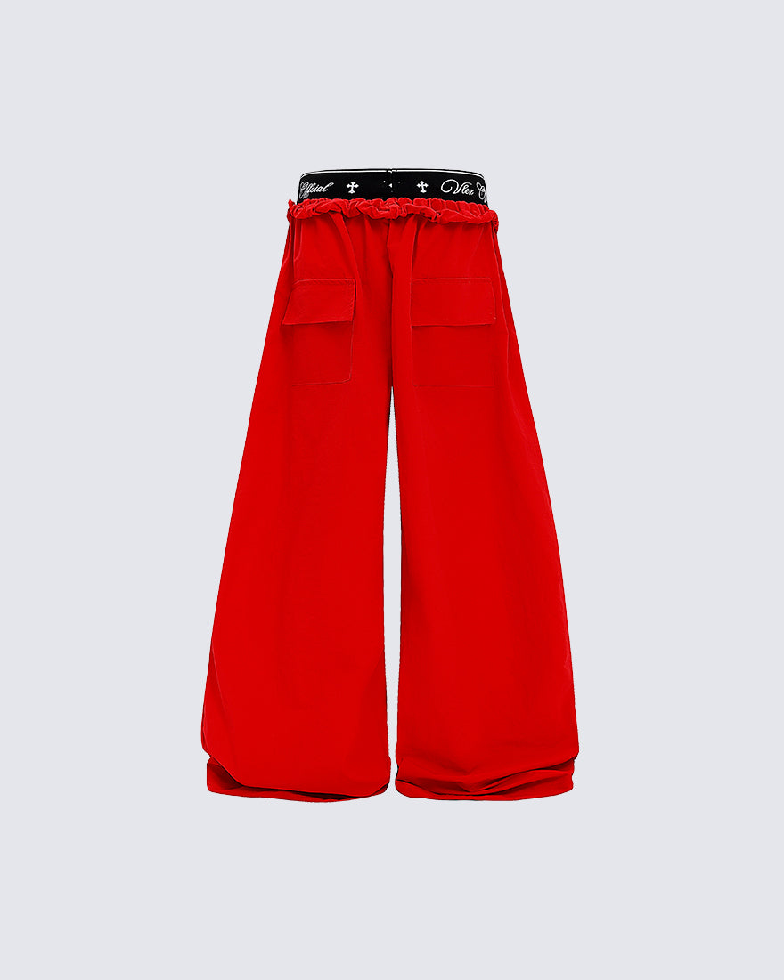 GRYFT Retro Cross-Waistband Parachute Pants