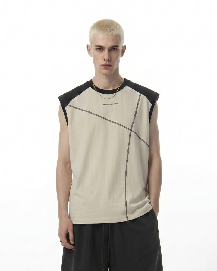 Deconstructed Stitched Ice-Feel Quick-Dry Summer Tank Top