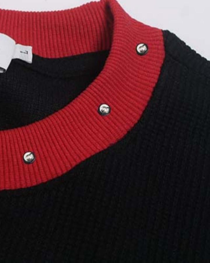 American Vintage-Style Rivet-Detail Graphic T-Shirt