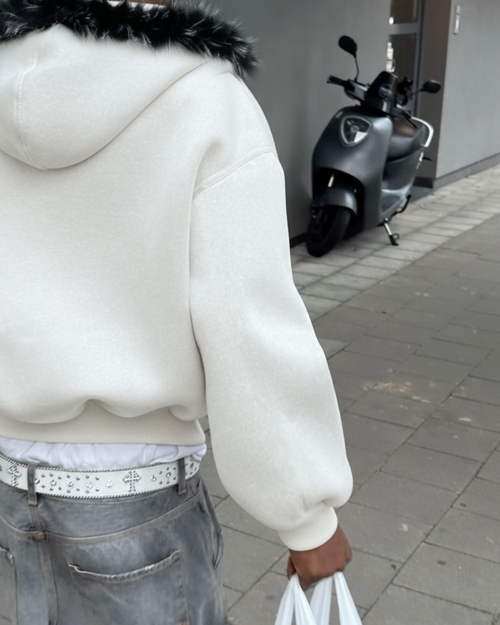 GRYFT Fur Collar Cozy Hoodie