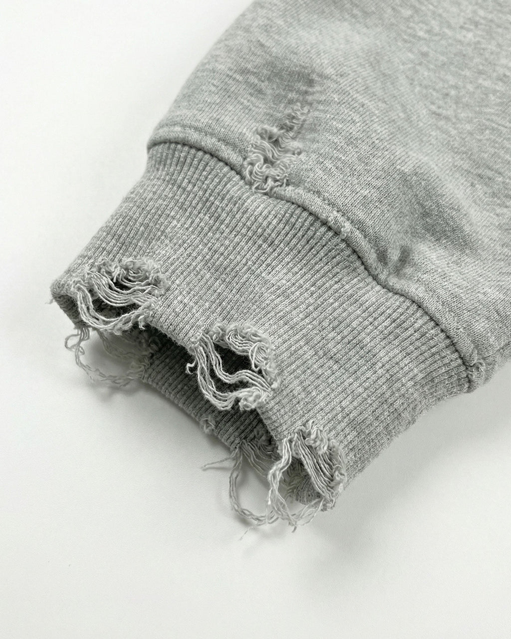 LOW SATURATION-Distressed Cropped Zip-Up Hoodie