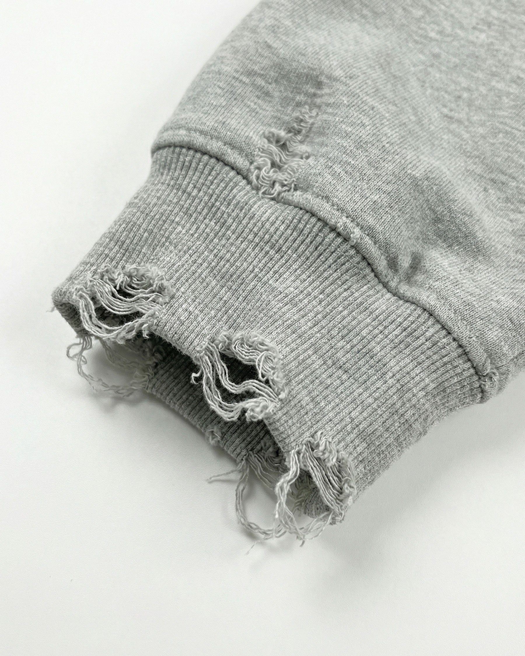 LOW SATURATION-Distressed Cropped Zip-Up Hoodie