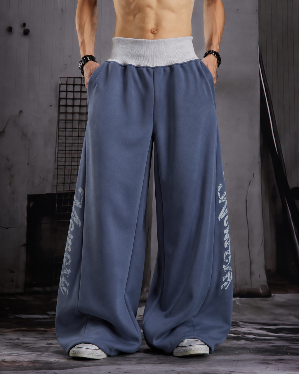 GRYFT American Streetwear Wide Leg Sweatpants