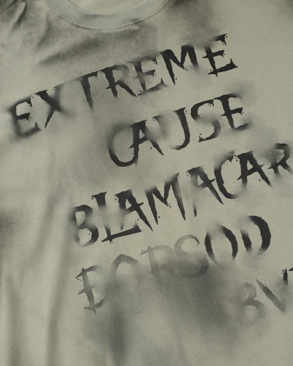GRYFT Vintage Spray-Painted Letter Graphic Sweatshirt
