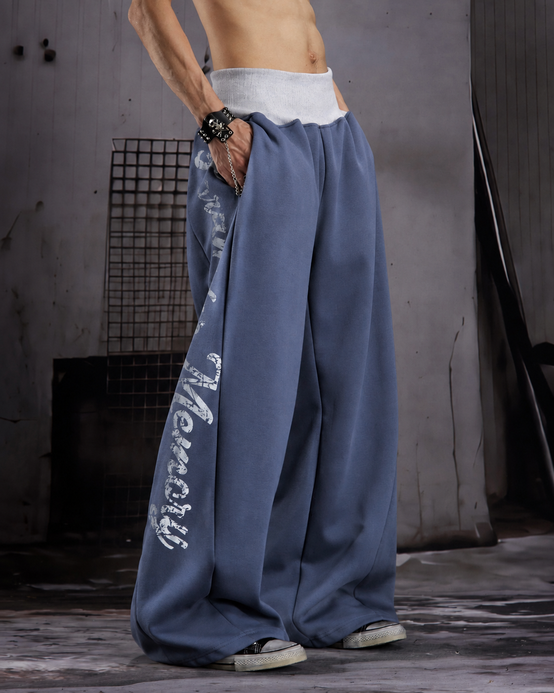 GRYFT American Streetwear Wide Leg Sweatpants