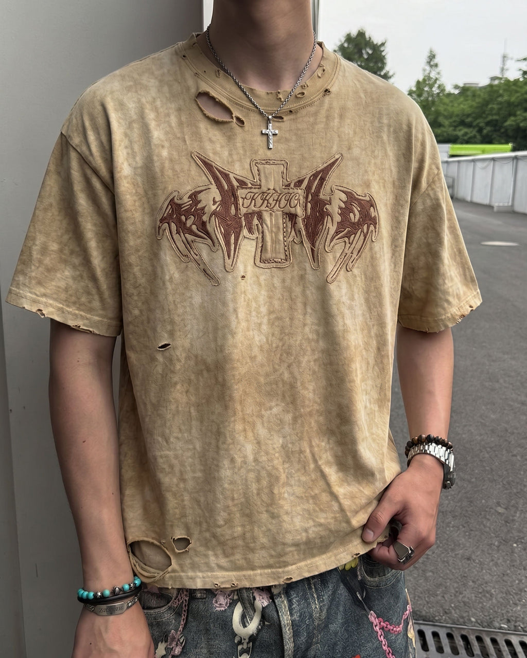 BARREN Series | Apocalyptic Pilgrimage Cross Wing Tee