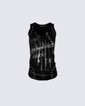 American Gothic Rivet Slim Fit Tank Top